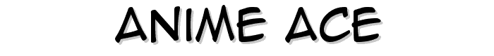 Anime Ace font